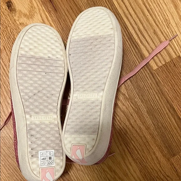 Skechers Pink Glitter Sneakers - Picture 6 of 8